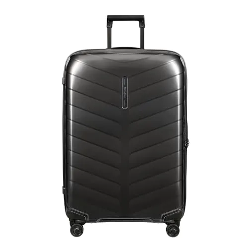 Samsonite Reisekoffer Attrix Spinner, anthrazit, 97 Liter, 4 Rollen - XL Hartschalenkoffer mit 4 drehbaren Rollen, leichtem Roxkin Material und TSA-Zahlenschloss für sicheres Reisen. Ideal für lange Reisen oder Familienurlaube.