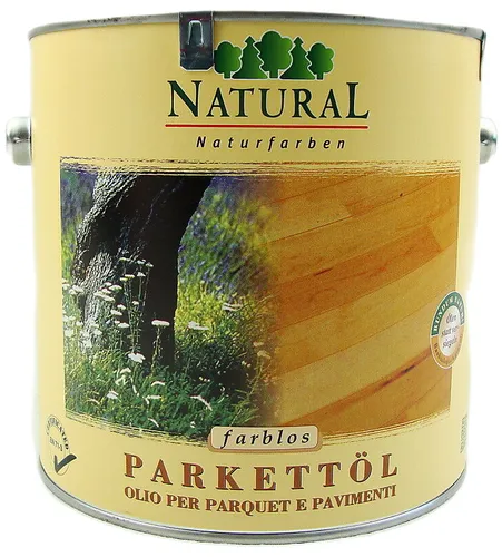 Natural Parkettöl Fußbodenöl 0.75l Hartwachsöl Dielenöl Treppenöl Massivholzöl
