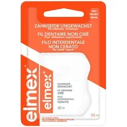 Elmex Zahnseide gewachst mit Aminfluorid - Zahnpflegeartikel, für effektive Reinigung der Zahnzwischenräume und Kariesprophylaxe mit Aminfluorid für stärkere Zähne.