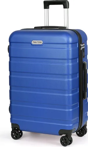 TANTOMI Groß Reisekoffer mit Passwortsperre - Hochwertiger Hartschalenkoffer mit 4 leisen Rollen und integriertem Zahlenschloss für sicheres Reisen. Ideal für Wochenendausflüge und aus robustem, leichtem ABS-Material gefertigt.