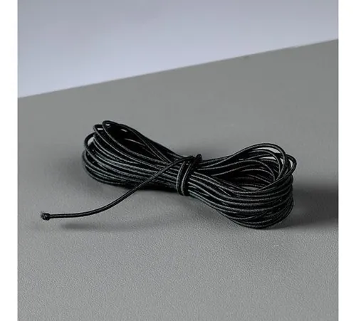 Gummiband rund- Elastisches Band - Hutgummi - Länge 5m ø 1mm schwarz