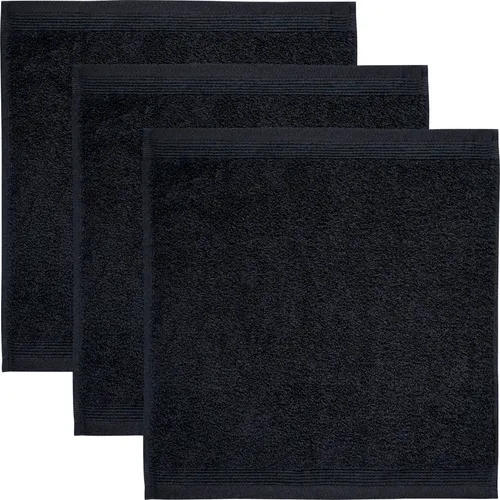 Möve Seiftuch Schwarz, 30x30 cm - Handtücher: Extraweiches und voluminöses Seiftuch aus 100% Premium Baumwolle, saugstark und vielseitig einsetzbar – ideal zum Waschen, Einseifen oder als heiße Kompresse vor der Rasur.