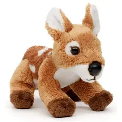 Uni-Toys Kuscheltier Waldtier Plushie - versch. Modelle - 13 cm - Plüsch-Figur - Plüschtier, zu 100 % recyceltes Füllmaterial Rehkitz