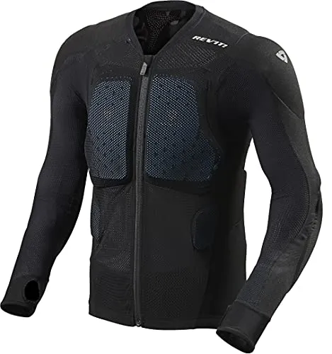 Revit Proteus Protektorenjacke Level-2 - Schwarz - 3XL - Motorradjacke mit SEEFLEX Level 2 Protektoren für optimalen Schutz und Komfort, ideal für sichere Fahrten bei jedem Wetter.
