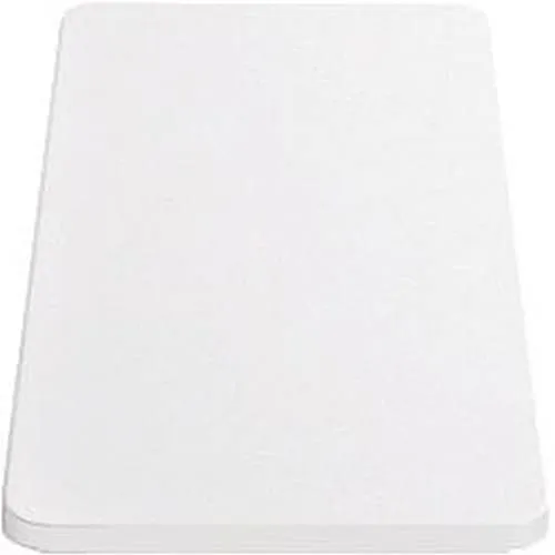 Blanco 217611 Kunststoff Schneidbrett - Praktisches Schneidbrett aus hochwertigem Kunststoff in Weiß, ideal für Spülen mit klassischem Einbau. Flexibles Arbeiten dank außen geführtem Design.