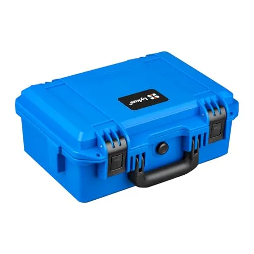 Lykus HC-3310 Wasserdicht Koffer mit anpassbar Rasterschaumstoff, Innengröße 33x21x13.5 cm, geeignet für Pistole, DSLR Kamera, kleine Drohne, Camcorder, Actionkamera und mehr