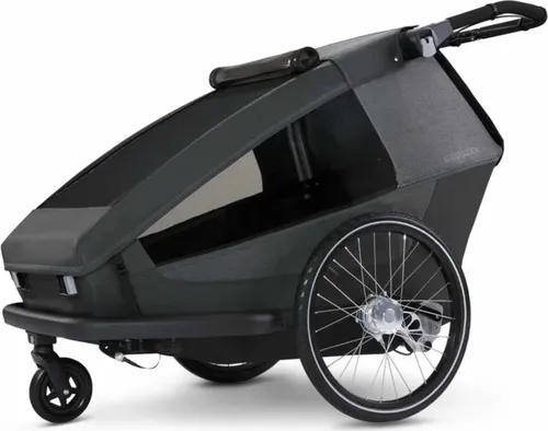 Croozer Kid Yuuna Fahrradanhänger - Modularer Fahrradanhänger für Kinder, Hunde oder Gepäck – vielseitiges All-in-one-System mit 3 Nutzungsmodi und 5 Zubehörmodulen.