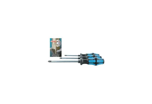 Wera Pozidriv-Schraubendreher-Satz, 3-teilig mit Kraftform-Heft - Sonstige Werkzeuge – Ergonomisches Kraftform-Heft sorgt für komfortables Arbeiten und schont Hände und Arme, ideal für präzises Schrauben.