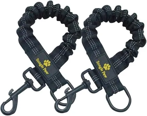 2 Stück verwicklungsfreie elastische Hundeleine - Doppelte Leinen für Hunde, ideal für stressfreies Training dank verwicklungsfreier und reflektierender Eigenschaften.