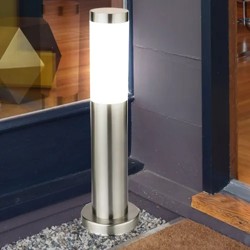 Edelstahl LED Balkonlampe 45 cm – Wetterfeste Gartenleuchte - Moderne Außenstehlampe mit warmweißem Licht (810 lm), ideal für Wege und Gärten. Robustes Edelstahl-Design, langlebig und energieeffizient für eine stilvolle Beleuchtung im Außenbereich.