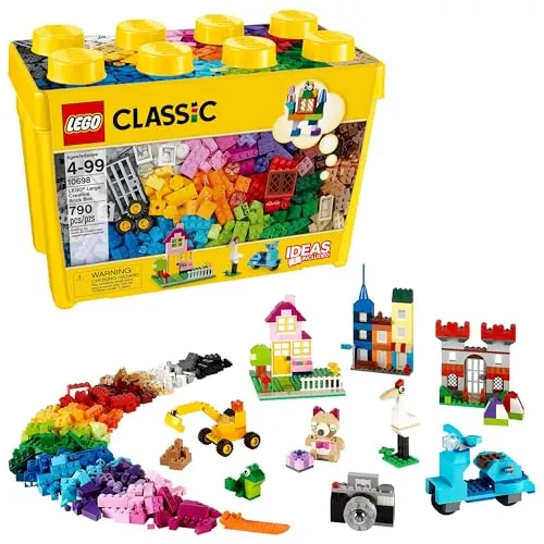 LEGO Klassisch Groß Kreativ Stein Kiste 10698 - LEGO (R) Komplette Sets & Packs mit 790 Teilen für endlosen Spielspaß, ideal zur Förderung der Kreativität von Kindern.