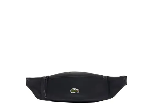 Lacoste LCST Gürteltasche 39 cm schwarz - Gürteltasche von Lacoste, stilvoll und praktisch für unterwegs mit verstellbarem Riemen und ikonischem Krokodil-Logo.