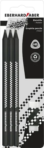 EBERHARD FABER Bleistift-Set WINNER HB schwarz 7-teilig