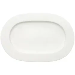 Villeroy & Boch Royal Platte oval klein 34x24cm - Servierplatte aus Premium Bone Porcelain, spülmaschinen- und mikrowellensicher. Ideal für stilvolle Genussmomente und perfekte Präsentation von Aufschnitt und Kuchen.