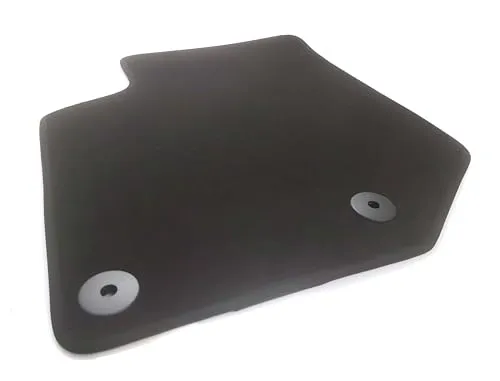 Fahrermatte Fußmatte kompatibel mit Peugeot 2008 II (ab 2019) Velours Matte einzeln Fahrerseite in Original Qualität Schwarz