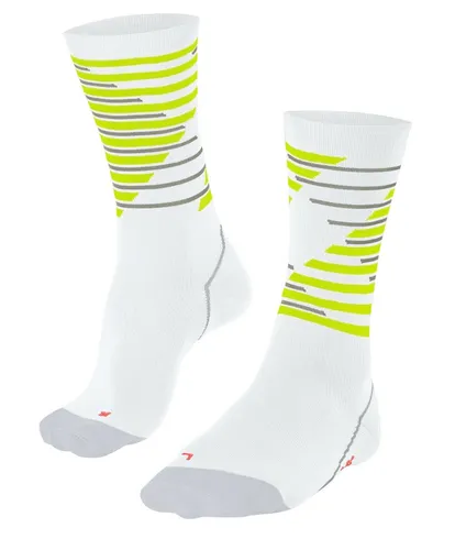 Falke Bikesocke BC Impulse (ultraleichte Netzgestrick , schnelltrocknend) weiss/limegrün - 1 Paar