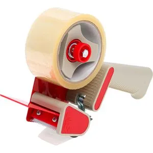 Scotch Packband-Abroller HE180 Grau, Rot Rollenbreite (max.): 50mm Rollenlänge (max.) 66m Mit Bremsvorrichtung
