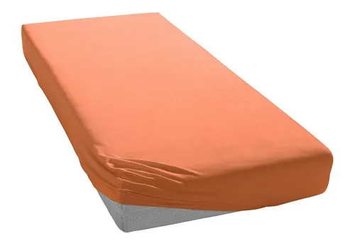 Irisette Spannbettlaken Royal 3, Jersey, rundum Gummizug in orange von Irisette