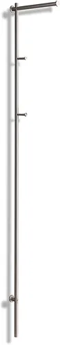 Standgarderobe Edelstahl matt Wandmontage mit Kleiderstange Premium PHOS Design