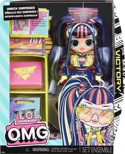 L.O.L. Überraschung! OMG Big Sis - Sieg - Anzieh- & Modepuppen – Entdecke die stylische L.O.L. Surprise OMG Modepuppe Victory mit beweglichen Gliedmaßen und coolem Zubehör für endlosen Spielspaß!