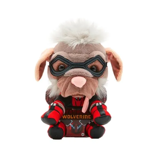 Simba - DEADPOOL - Dogpool - Teddybär & Kuscheltier - 25 cm großer, kuscheliger Teddybär im Deadpool-Design, perfekt für Fans und Sammler von Merchandise.