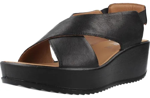 IGI & CO Sandalette Plateausandale schwarz 39 EU - Elegante Plateausandale in Größe 39 EU, aus hochwertigem Leder gefertigt. Mit einer Absatzhöhe von 5,5 cm und offenem Design – ideal für stilvolle Sommerlooks.