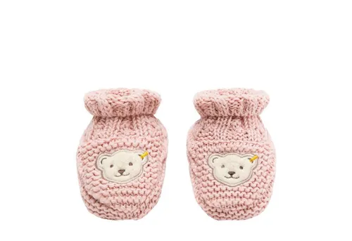 Steiff Unisex Baby Babyschuhe GOTS Baby Wellness einfarbig - Hausschuhe für Mädchen, kuschelig weich und pflegeleicht, ideal für das Laufenlernen mit rutschfesten und flexiblen Sohlen.