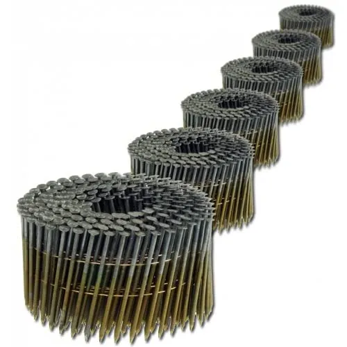 2,3x55mm Ringschaft Coilnägel für Coilnagler 9,0M K - Hochwertige drahtmagazinierte Coilnägel 16° für alle gängigen Coilnagler, ideal für präzise und stabile Befestigungen in Holz.