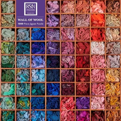 Puzzle - Royal School of Needlework, Wand mit Wolle - Klassisches 1.000-teiliges Puzzle in stabiler Kartonverpackung, ideal für kreative Stunden und eine langlebige Herausforderung.
