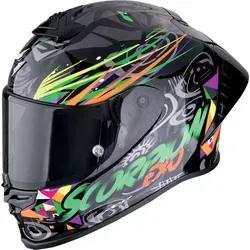 Scorpion EXO R1 Evo II Air Savage Helm, Größe XL für Männer in grün von Scorpion