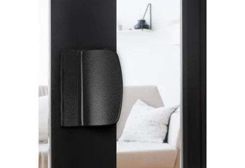 Silisto Türgriff Balkontürgriff Schwarz Kunststoff, Schwarz in schwarz von Silisto
