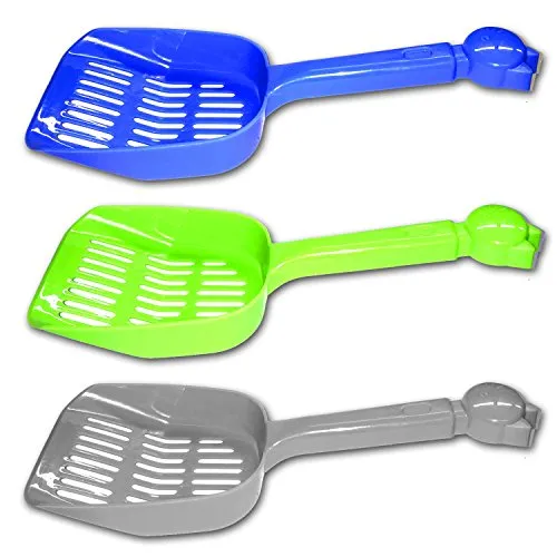 HAC24 3er Set Kotschaufel Katzenstreuschaufel Streuschaufel Katzenschaufel Katzenklo