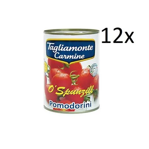 12x TAGLIAMONTE Pomodorini Kirschtomaten sauce aus Italien dose 400g