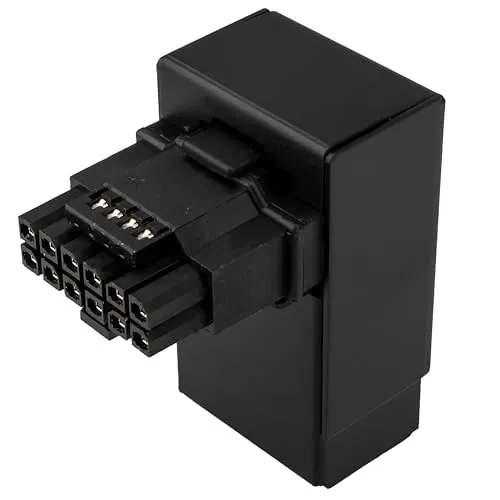 Kolink Core Pro 12V-2x6 90 Grad Adapter - Typ 1, schwarz - Stecker für Grafikkarten, 90-Grad-Design für optimalen Platz, unterstützt bis zu 600 Watt und entspricht dem ATX 3.1 Standard.
