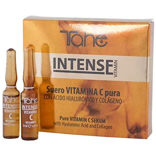 Tahe Intense Lifting-Serum in Ampullen mit reinem Vitamin C, Hyaluronsäure und Kollagen, 5 x 2 ml