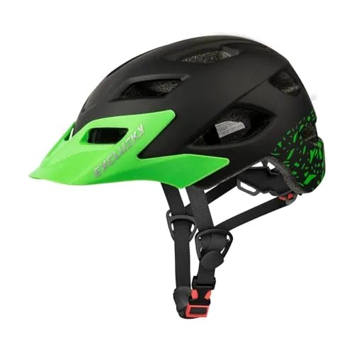 Exclusky Fahrradhelm Kinder Jungen, Kinder Fahrradhelm Mädchen für BMX Helm Kinder Radhelm Skaterhelm Verstellbar Kinderhelm Kinderfahrradhelm Fahrrad Helm Kind 50-57CM (ab 5-13 Jahre)
