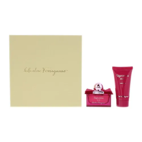 Salvatore Ferragamo Signorina Ribelle 2 Piece Gift Set - Damen Geschenkset mit 30ml EDP, ideal für besondere Anlässe und verleiht einen einzigartigen, rebellischen Duft.
