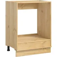 vidaXL Schrank SKI Honigbraun 60 x 46 x 81 cm – Massivholz Kiefer - Moderner Küchenschrank aus robustem Kiefernholz mit elegantem Design. Bietet reichlich Stauraum für Geschirr und Deko und fügt sich harmonisch in dein Zuhause ein.
