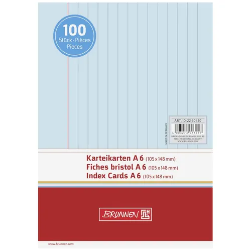 Karteikarten von Kartei-Visitenkarten