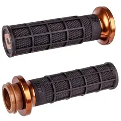 ODI V-Twin Lock-On Hart-Luck Signature Full-Waffle Griff Set für Harley Davidson 2008-