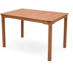 Gartentisch Balkontisch PITTSBURGH 110 x 70 cm aus Eukalyptus - Gartentisch aus hochwertigem Eukalyptusholz, wetterfest und ideal für entspannte Tage im Freien. Genießen Sie Platz für Ihre Getränke und Snacks!