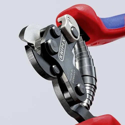 Knipex 95 62 160 TC Drahtseilschere 2mm - Drahtseilschneider für präzises Schneiden von Drahtseilen bis Ø 2 mm, ergonomisch und mit bis zu 30 % weniger Kraftaufwand – ideal für professionelle Anwendungen.