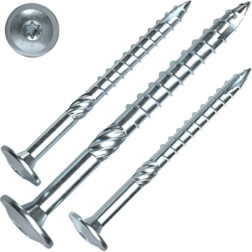 Produktbild Tellerkopfschrauben 6 x 280 mm, hell verzinkt, 100 Stück
