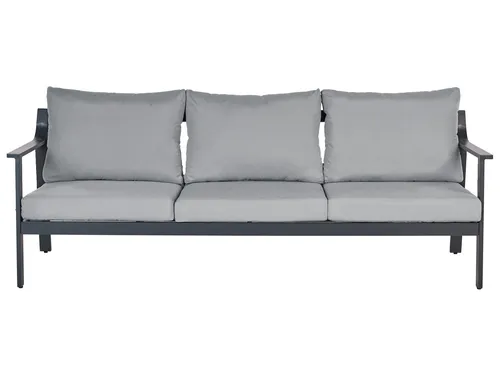 Beliani Gartensofa KIATO Dunkelgrau 80x225x77 – Komfort für den Außenbereich