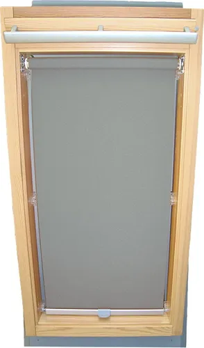 Rollo für VELUX Dachfenster Sichtschutz mit Haltekrallen GGL/GPL/GHL/GGU/GPU - C02 - grau