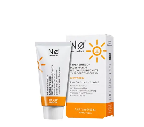 Nø Cosmetics sunny tøday Hypershield Tagespflege SPF 30 - 50 ml - Innovative Tagespflege mit organischen UV-Filtern, schützt die Haut vor UV-Strahlen und freien Radikalen. Ideal für täglichen Gebrauch, fördert ein gesundes Hautbild.
