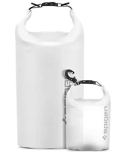 Spigen Aqua Shield Dry Bag Set 20L+2L - Wasserdichte Tasche für Strand, Schwimmen und Camping, IPX6 zertifiziert für maximalen Schutz