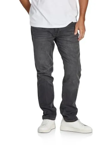 Riverso RIVChris Herren Jeans Stretch lang Straight Fit - Grau w32 - Trendige Straight Fit Jeans für Herren, perfekter Sitz dank Stretch-Material, ideal für Freizeit und Arbeit. Pflegeleicht und in mehreren Größen erhältlich.