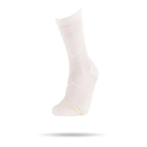 ROLLO SOCKS Team 5.0 All White - Laufsocken mit gezielter Kompression - Running-Socken für Herren mit X-CROSS Technologie für optimale Sprunggelenk-Unterstützung, ideal für alle Sportarten und maximalen Komfort beim Training.