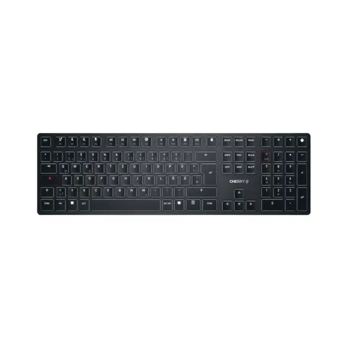 CHERRY MX KW X ULP - Kabellose Hintergrundbeleuchtete Tastatur - Tastaturen mit CHERRY MX Ultra Low Profile Schaltern für präzises Tippen, kabellos über 2.4 GHz, USB-C und Bluetooth 5.2 für maximale Flexibilität.